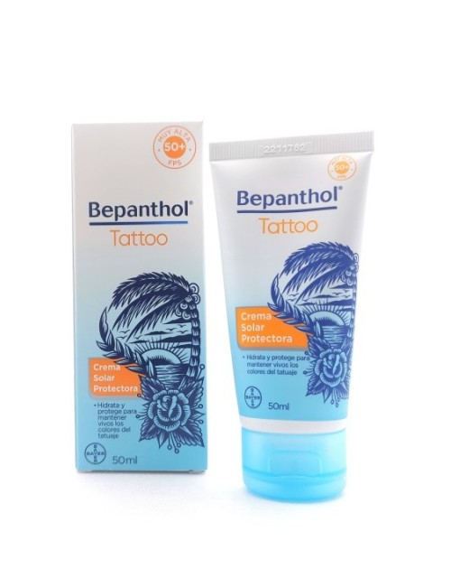 BEPANTHOL TATTOO CREMA SOLAR PROTECTORA SPF 50+ 1 TUBO 50 ML