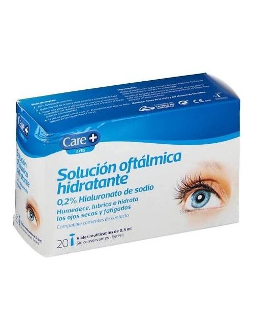 CARE+ SOLUCION OFTALMICA HIDRATANTE 0.2% HIALURO 0.5 ML 20 VIALES