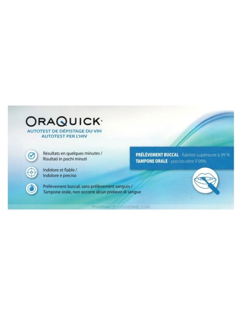 ORAQUICK TEST DE AUTODIAGNOSTICO DE VIH 1 UNIDAD