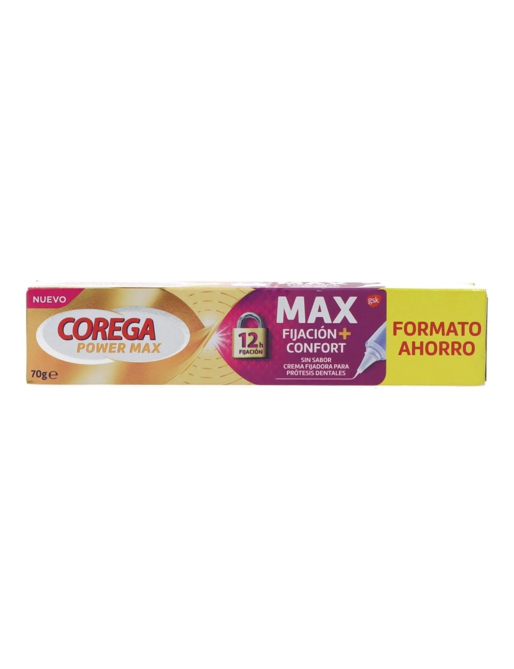 COREGA MAX FIJACION + CONFORT 1 TUBO 70 G SIN SABOR