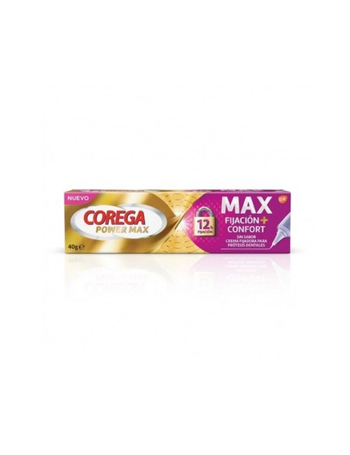 COREGA MAX FIJACION + CONFORT 1 TUBO 40 G SIN SABOR