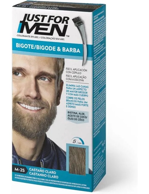 TINTE JUST FOR MEN CASTAÑO CLARO BARBA