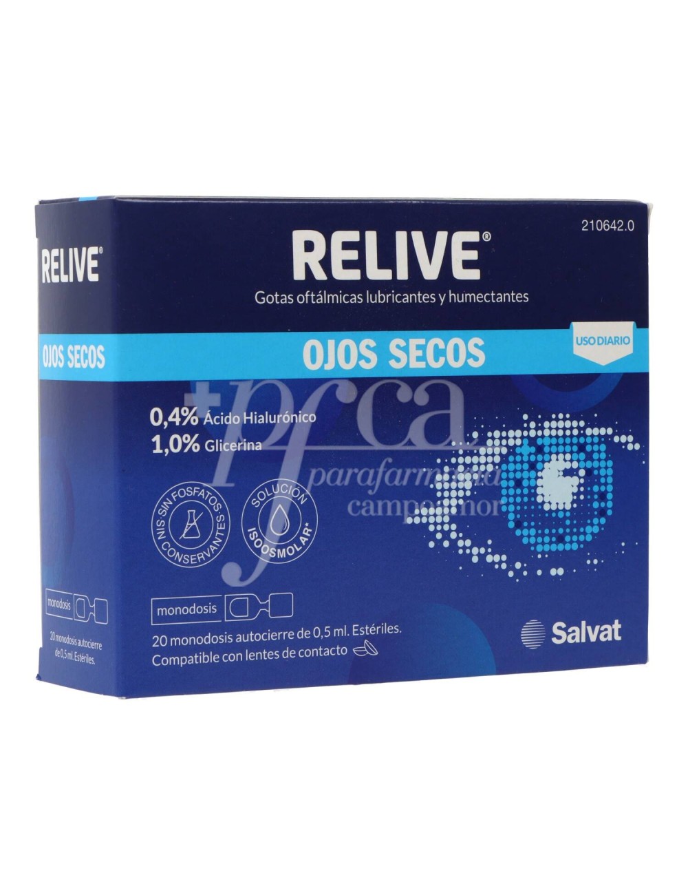 RELIVE OJOS SECOS 20 MONODOSIS 0,5 ML