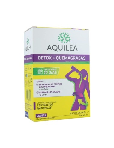 AQUILEA DETOX +  QUEMAGRASAS 10 STICKS