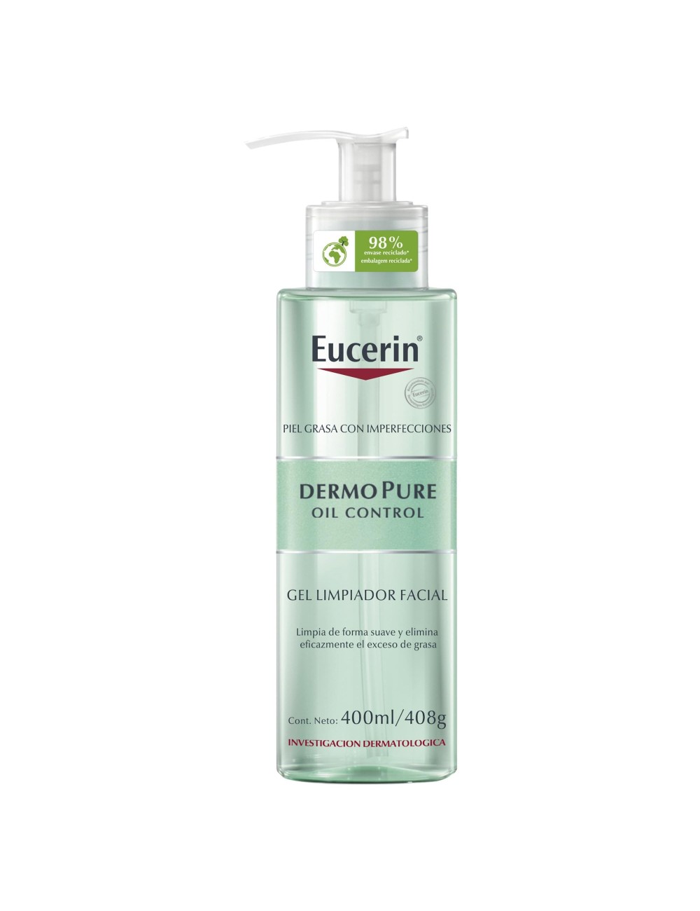 EUCERIN DERMOPURE OIL CONTROL GEL LIMPIADOR FACIAL 1 ENVASE 400 ML