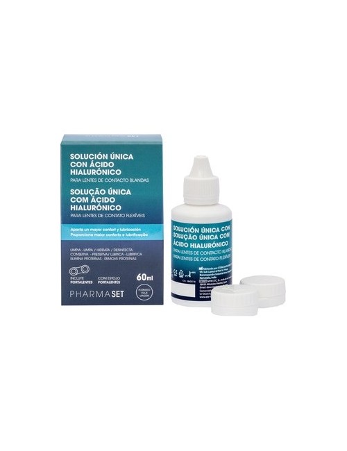 PHARMASET SOLUCION UNICA LENTES DE CONTACTO BLANDAS 1 ENVASE 60 ML