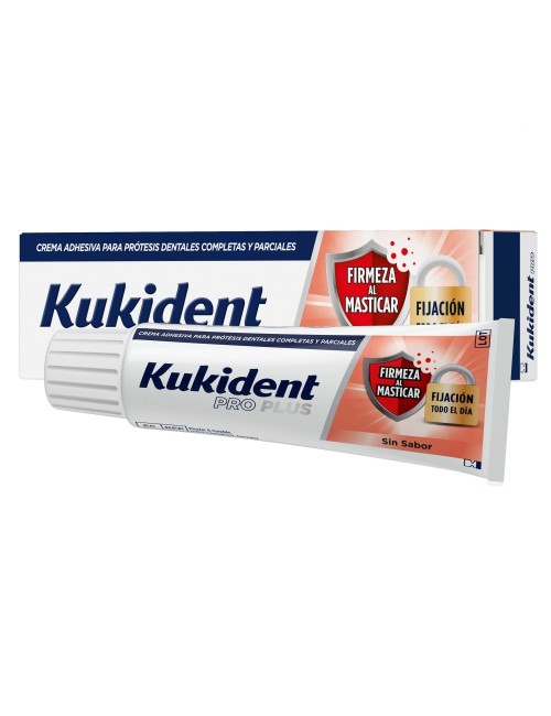 KUKIDENT PRO PLUS FIRMEZA AL MASTICAR SIN SABOR 60G