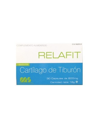RELAFIT CARTILAGO TIBURON 600 MG 30 CAP
