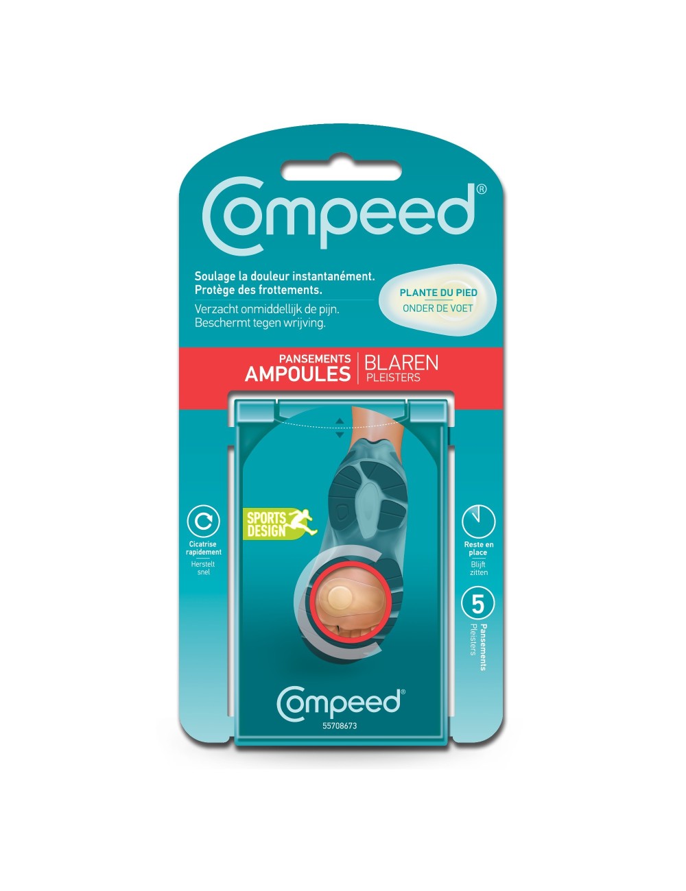 COMPEED AMPOLLAS PLANTARES 5 UD