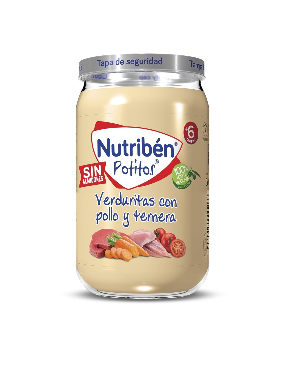 NUTRIBEN POLLO Y TERNERA CON VERDURITAS 1 POTITO 235 G